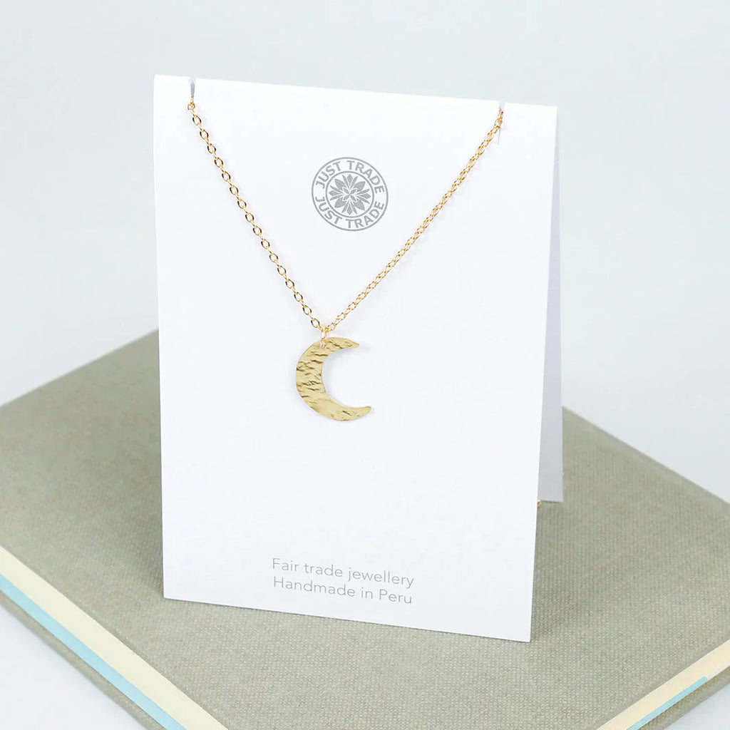 Luna Brass Moon Pendant