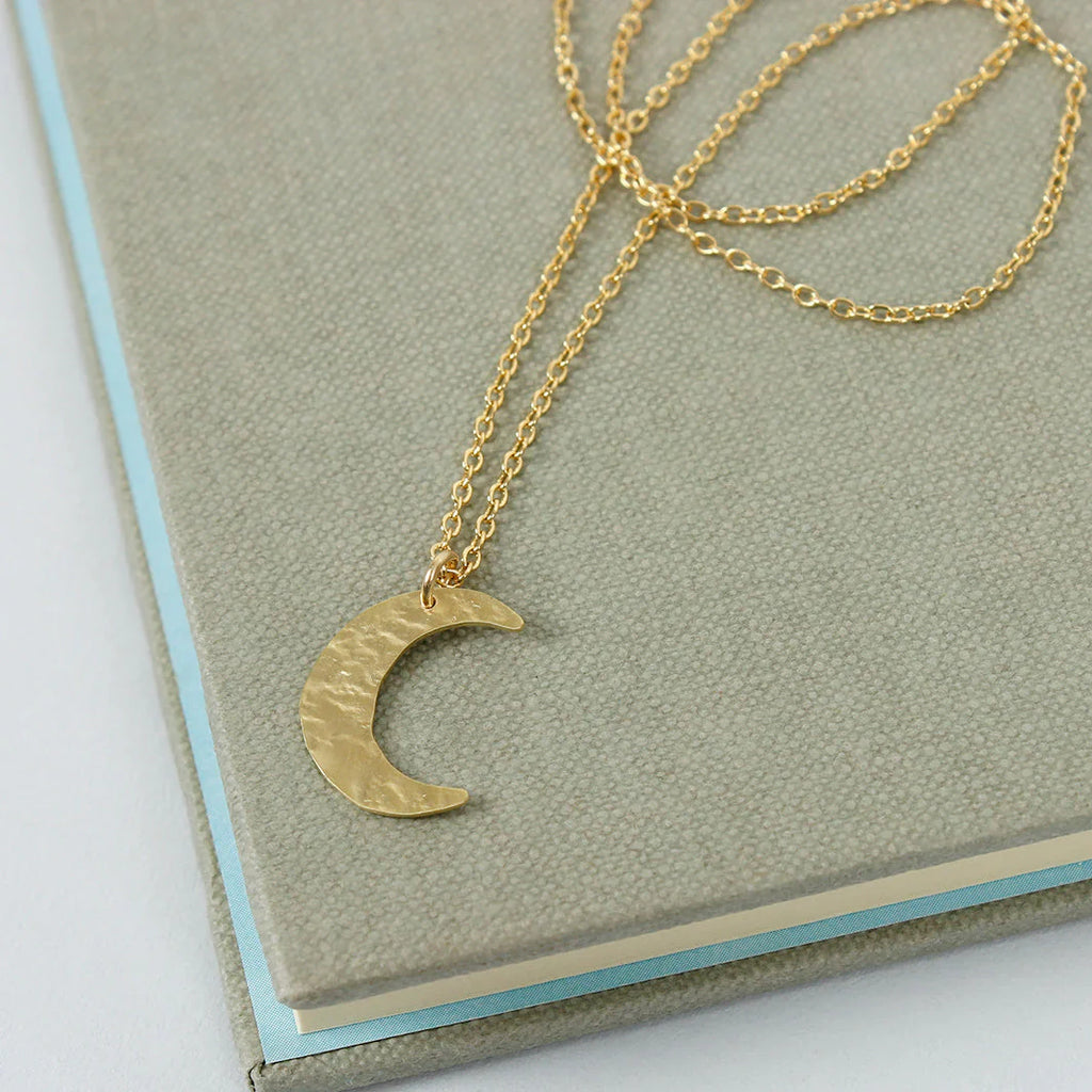 Luna Brass Moon Pendant