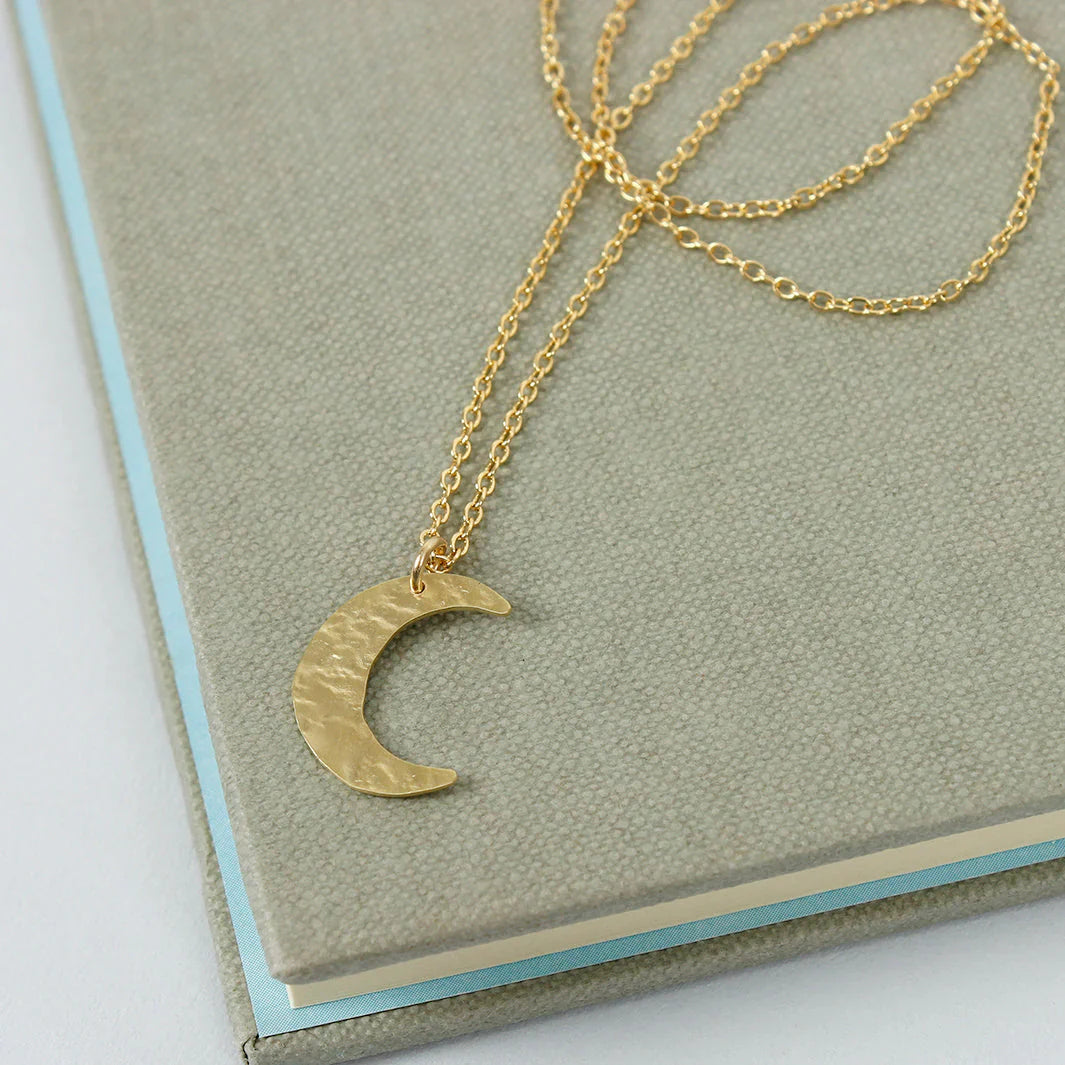 Luna Brass Moon Pendant