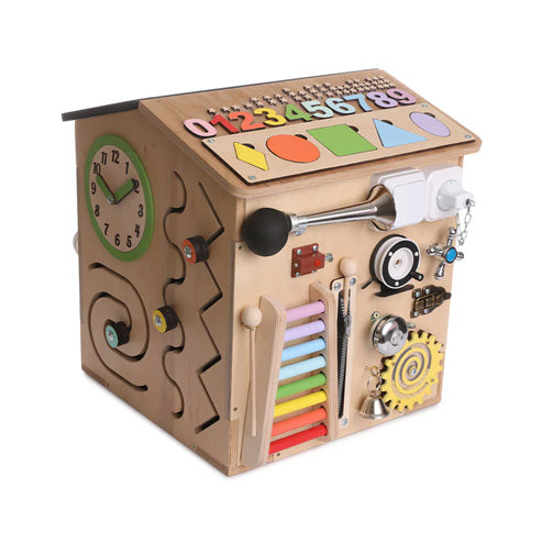 Wooden Busy Board House