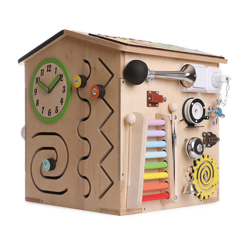 Wooden Busy Board House