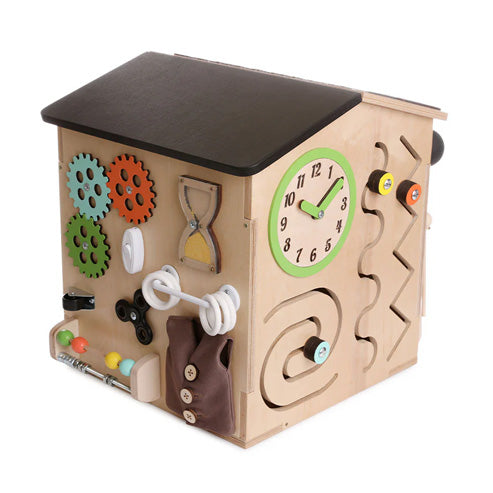 Wooden Busy Board House