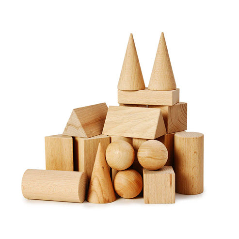 Wooden Geometric Shapes Set