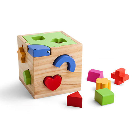 Wooden Shape Sorting Cube