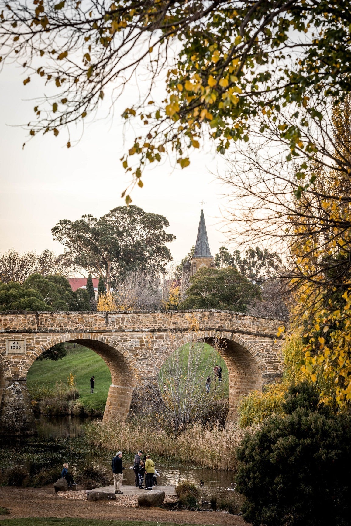 Greeting Card - Richmond Bridge in Autumn (Portrait)