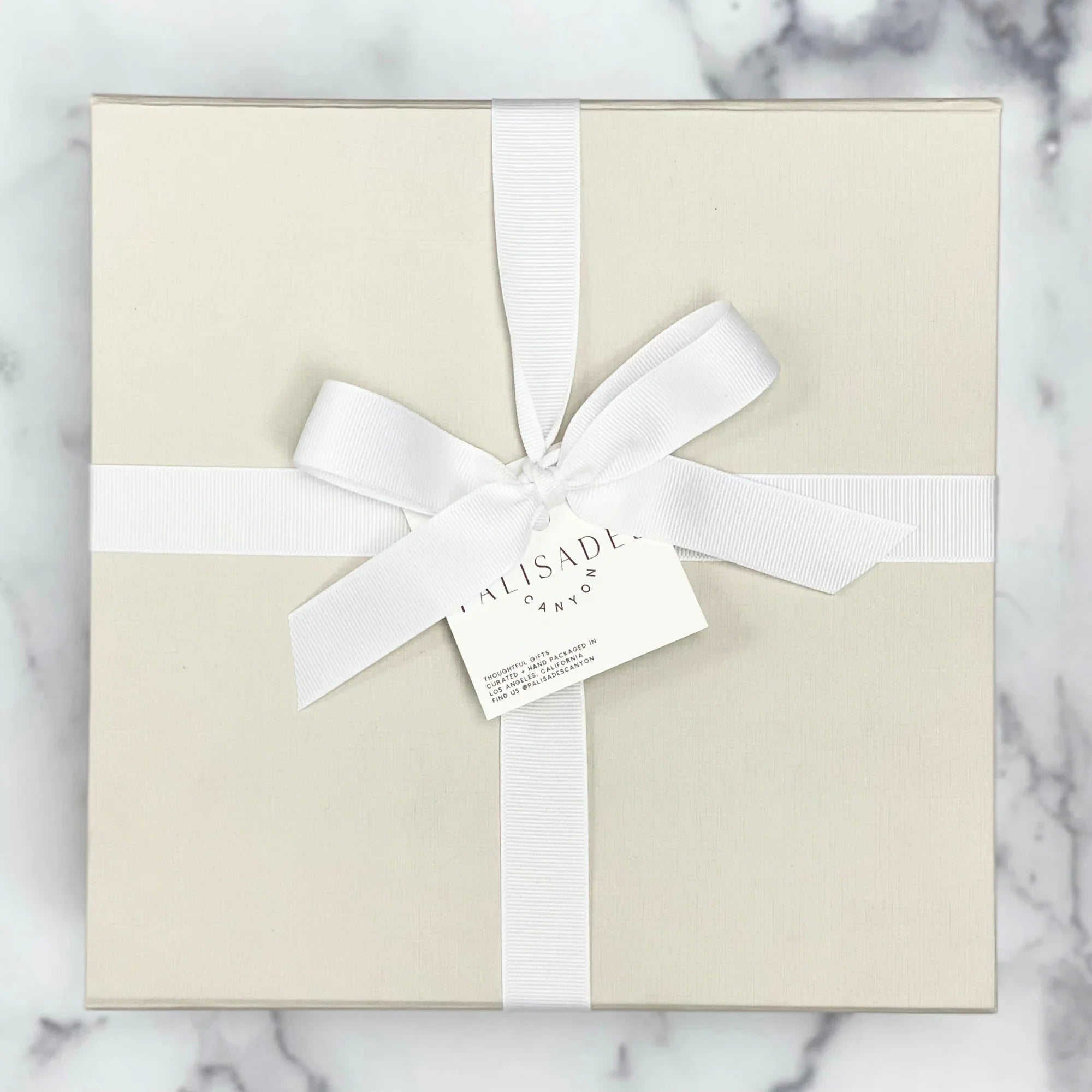 Linen Covered Keepsake Box - Latte